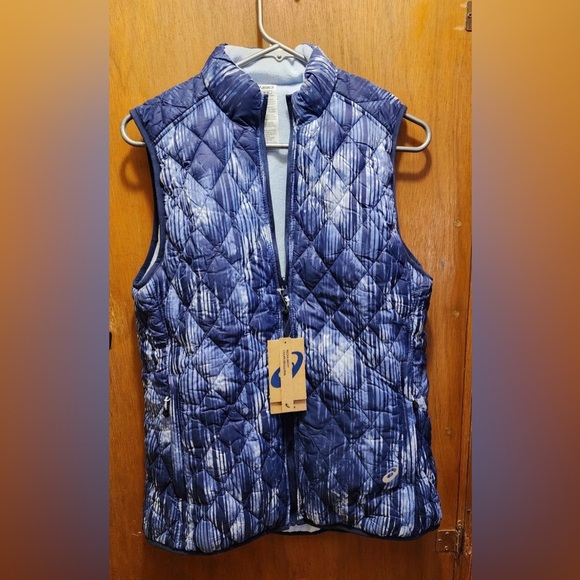 Asics Women's Blue Patterned Sleeveless Top - Picture 2 of 2